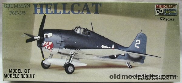 Hasegawa 1/72 Grumman F6F-3/5 Hellcat - (F6F5 F6F3)) VF-27 USS Princeton CVL-23, 1165 plastic model kit